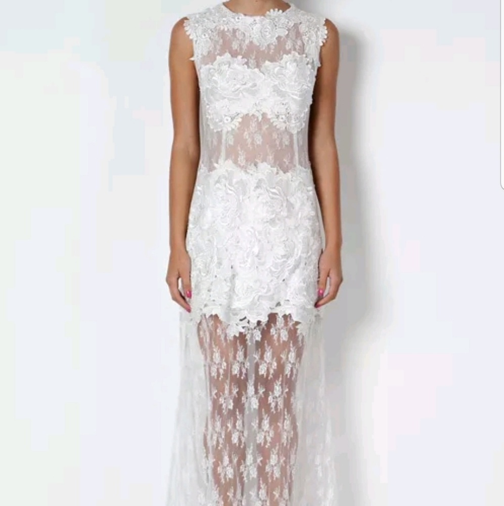 Caribbean Queen Lace Mesh Gown